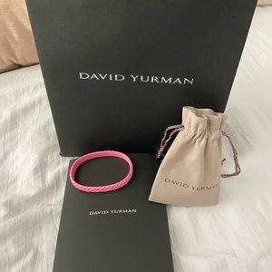 David Yurman pink Rubber bracelet